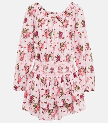 LoveShackFancy Netra floral cotton minidress