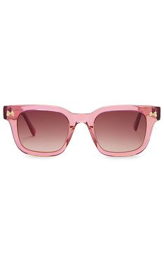LoveShackFancy Port Sunglasses in Pink.