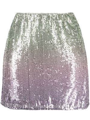 LoveShackFancy sequin-embellished mini skirt - Purple