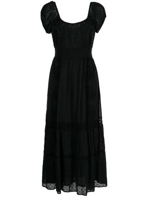 LoveShackFancy Vernon embroidered cotton dress - Black
