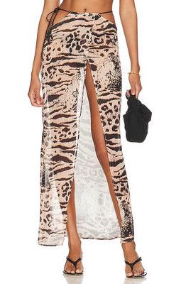 lovewave the Paradiso Maxi Skirt in Nude