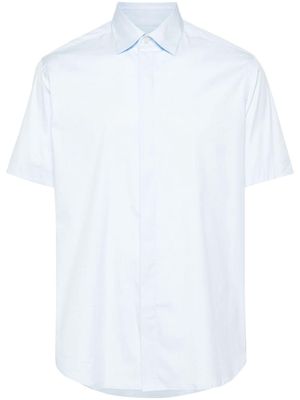 Low Brand classic-collar poplin shirt - Blue