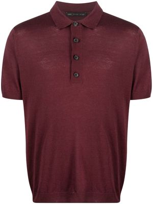 Low Brand classic one-tone polo shirt - Red