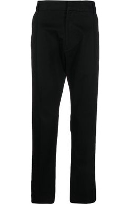 Low Brand concealed-front fastening trousers - Black
