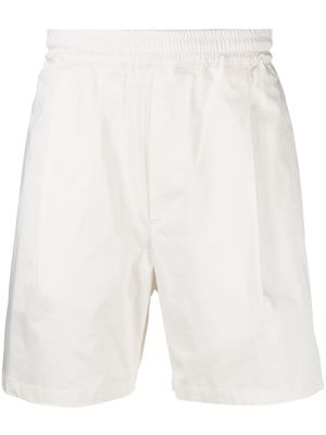 Low Brand contrast-stripe running shorts - White