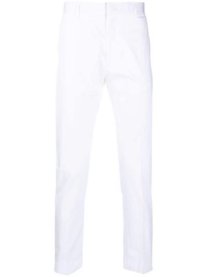 Low Brand cotton-stretch straight-leg trousers - White