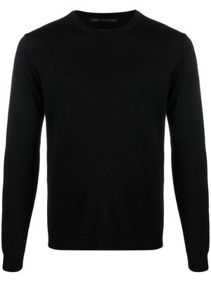 Low Brand crew-neck merino wool jumper - Black
