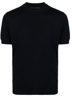Low Brand crew-neck merino wool T-shirt - Blue