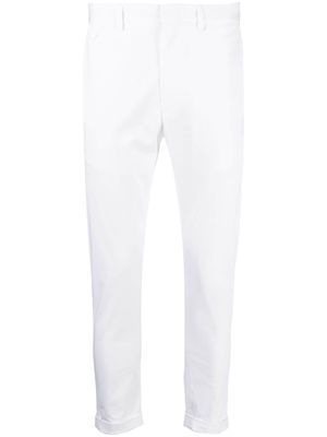 Low Brand cropped skinny cotton trousers - White