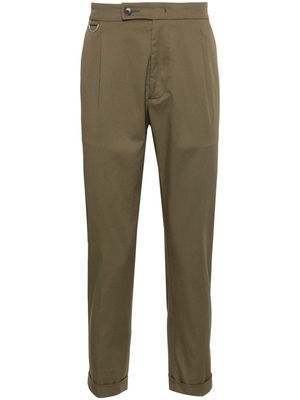 Low Brand D-ring cotton chino trousers - Green