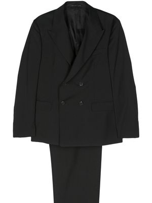 Low Brand double-breasted virgin-wool suit - Black