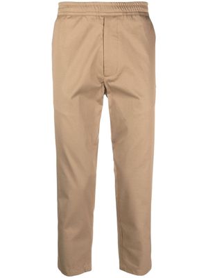 Low Brand elasticated-waist tapered trousers - Neutrals