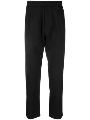 Low Brand elasticated-waistband cropped trousers - Black