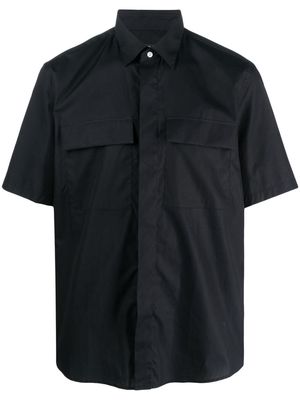 Low Brand flap-pockets cotton shirt - Black