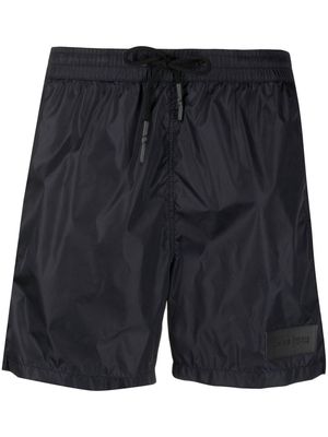 Low Brand logo-patch technical swim shorts - Blue