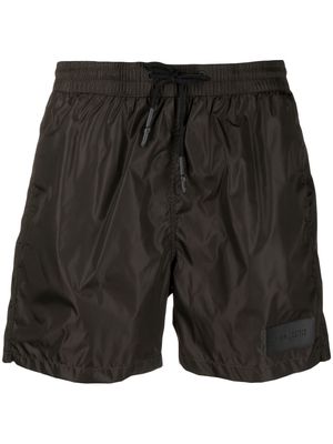 Low Brand logo-patch technical swim shorts - Green