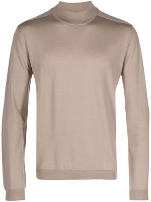 Low Brand mock-neck merino wool jumper - Neutrals
