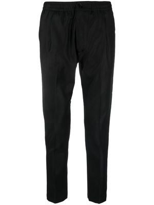 Low Brand Riviera slim-cut tapered trousers - Black