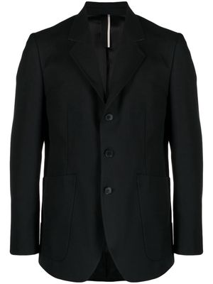 Low Brand single-breasted notched-lapels blazer - Black