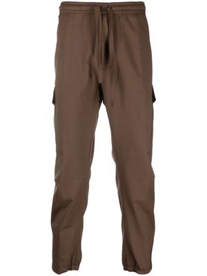 Low Brand tapered-leg cargo trousers - Brown