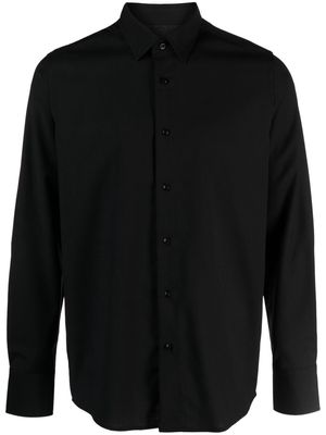 Low Brand twill-weave crepe shirt - Black