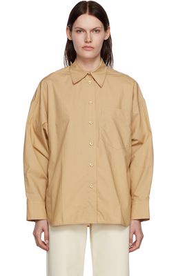 LOW CLASSIC Beige Sleeve Point Shirt