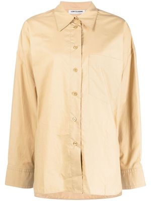 Low Classic button-up oversized shirt - Brown