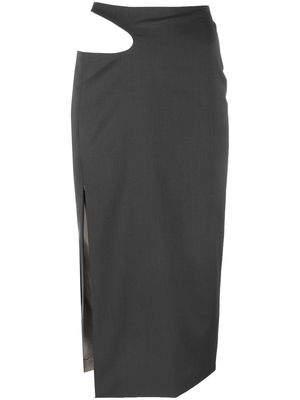 Low Classic cut-out midi skirt - Grey