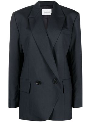 Low Classic double-breasted wool blazer - Blue