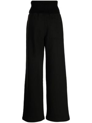 Low Classic high-waist cotton trousers - Black
