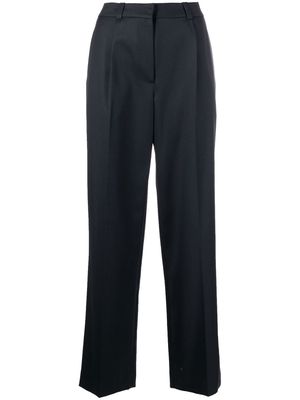 Low Classic high-waisted straight-leg trousers - Blue