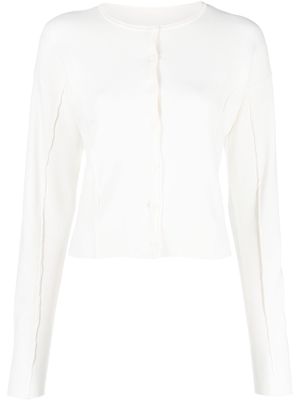Low Classic long-sleeve buttoned cardigan - White