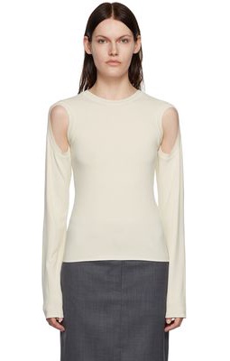 LOW CLASSIC Off-White Armhole Sweater