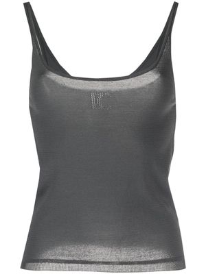 Low Classic perforated knit tank top - Grey