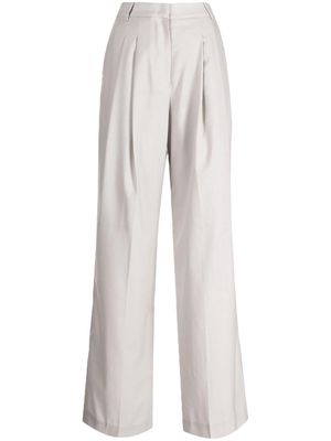 Low Classic pleat-detailing wool tailored trousers - Grey
