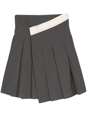 Low Classic pleated mini skirt - Grey
