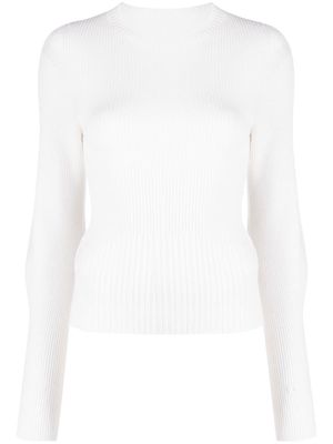 Low Classic ribbed-knit wool jumper - White