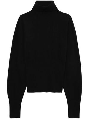 Low Classic ribbed-trim fine-knit jumper - Black