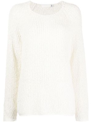 Low Classic round-neck knit jumper - White