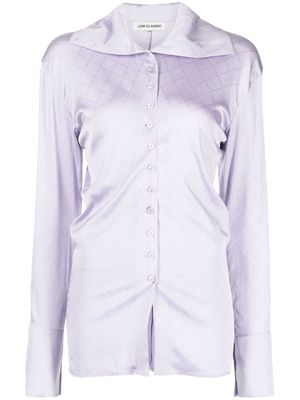 Low Classic Sailor button point blouse - Purple
