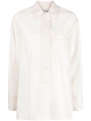 Low Classic semi-sheer buttoned shirt - Neutrals
