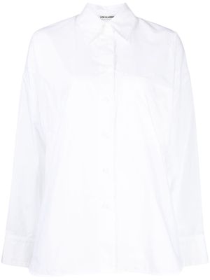 Low Classic straight-point collar cotton shirt - White