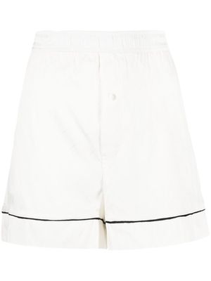 Low Classic stretch-silk lounge shorts - White