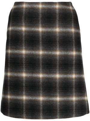 Low Classic tartan-print mini skirt - Black