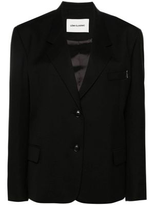 Low Classic twill wool blazer - Black