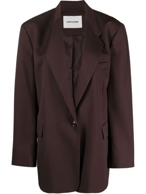 Low Classic wool single-breasted blazer - Brown