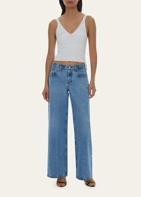 Low-Rise Baggy Straight Jeans