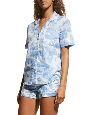 Loxodonta Safari-Print Pajama Set