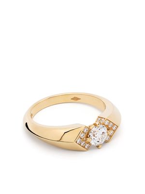 Loyal.e Paris 18kt recycled yellow gold 2L diamond ring