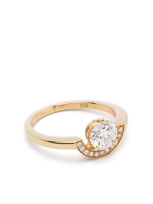 Loyal.e Paris 18kt recycled yellow gold Intrépide Petit Arc diamond ring